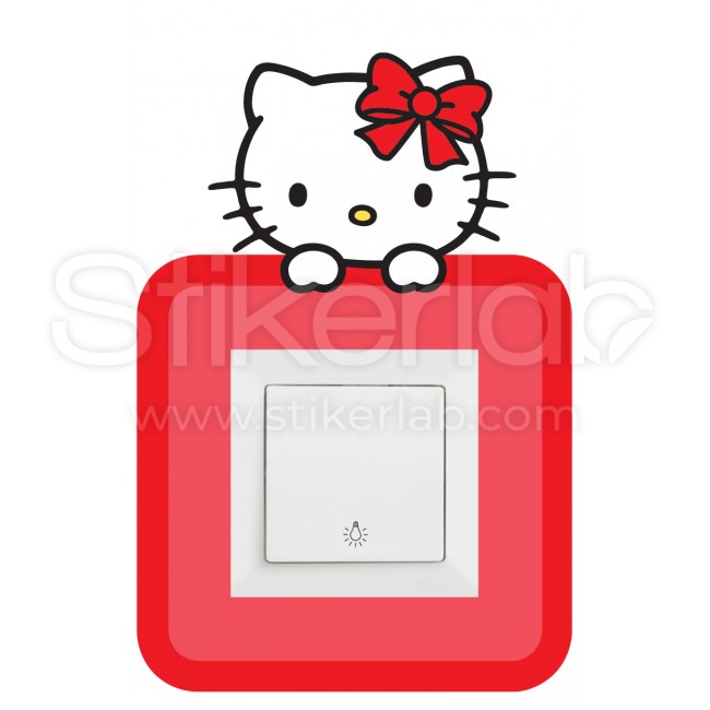 Hello Kitty 2 stiker oko prekidaca